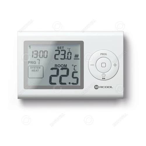 Szobatermosztát Rcool Vision7RF LCD programozható rádió frekvenciás